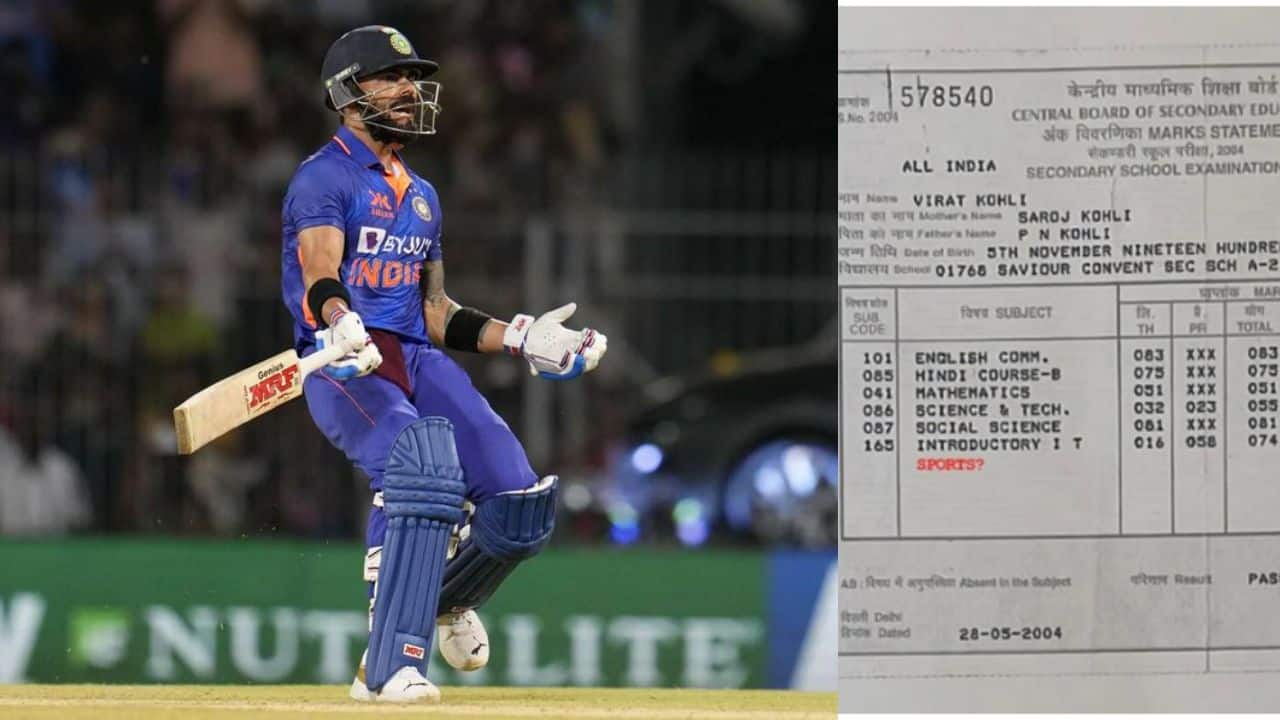 Virat Kohli Shares His 10th Grade Marksheet With A Very Important Life Lesson
